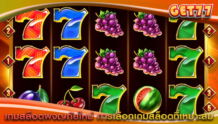 เกมสล็อตผจญภัยใหม่ การเลือกเกมสล็อตที่เหมาะสม