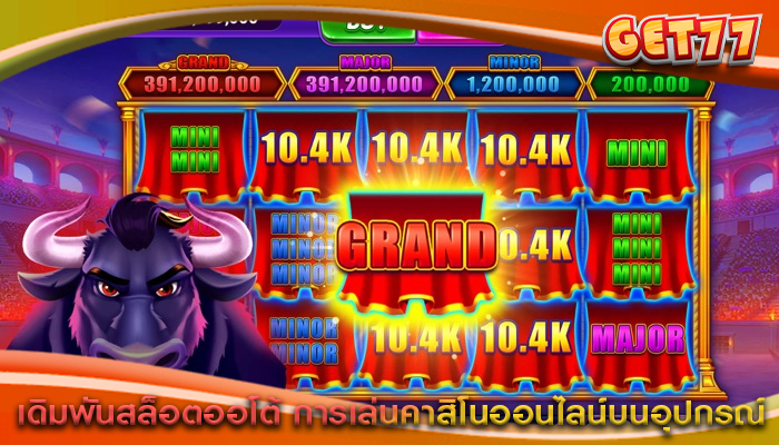 เดิมพันสล็อตออโต้ การเล่นคาสิโนออนไลน์บนอุปกรณ์
